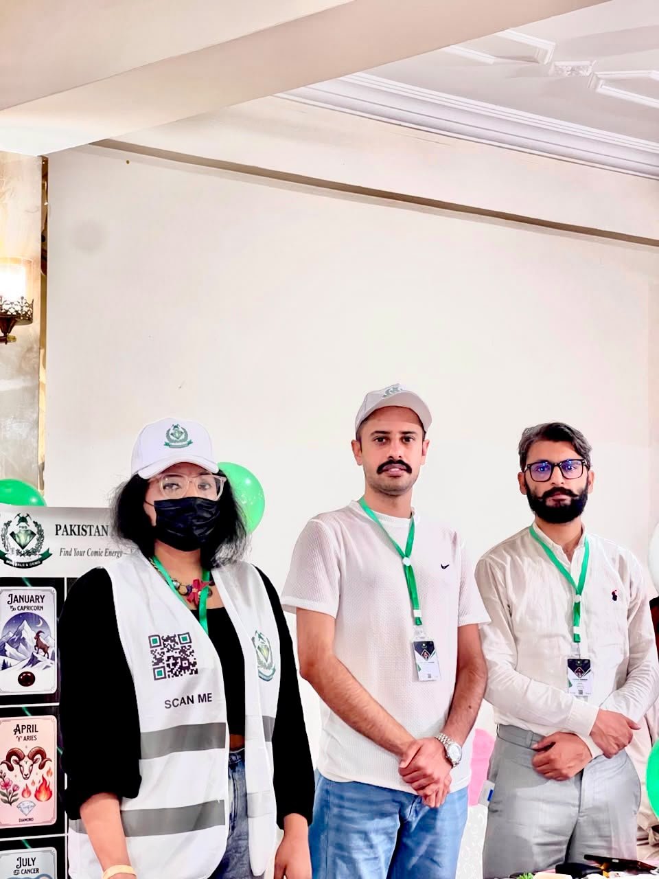 Pakistan Minerals & Gems team members at the gems exhibition